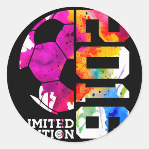 10th Birthday Soccer Limited Edition 2016 Classic Round Sticker
