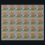 10th Birthday: Spooky Halloween Theme, Custom Name Wrapping Paper<br><div class="desc">This scary and spooky Halloween birthday themed wrapping paper design features a large number "10" and the message "HAPPY BIRTHDAY, ", plus a customizable name. There are also depictions of a ghost and a bat on the front. Wrapping paper like this might be a fun way to wrap gifts that...</div>