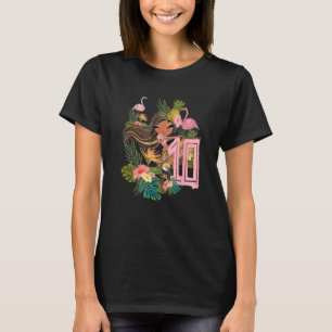 10th Birthday Tiki Party Pool Summer Hula Hawaiian T-Shirt