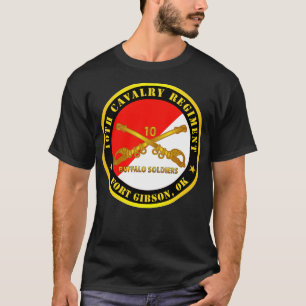 10th Cavalry Regiment Fort Gibson OK Buffalo Soldi T-Shirt