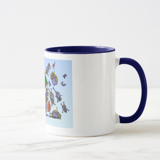 10th Day of Christmas (Ten Lords a-Leaping) Mug (Right)