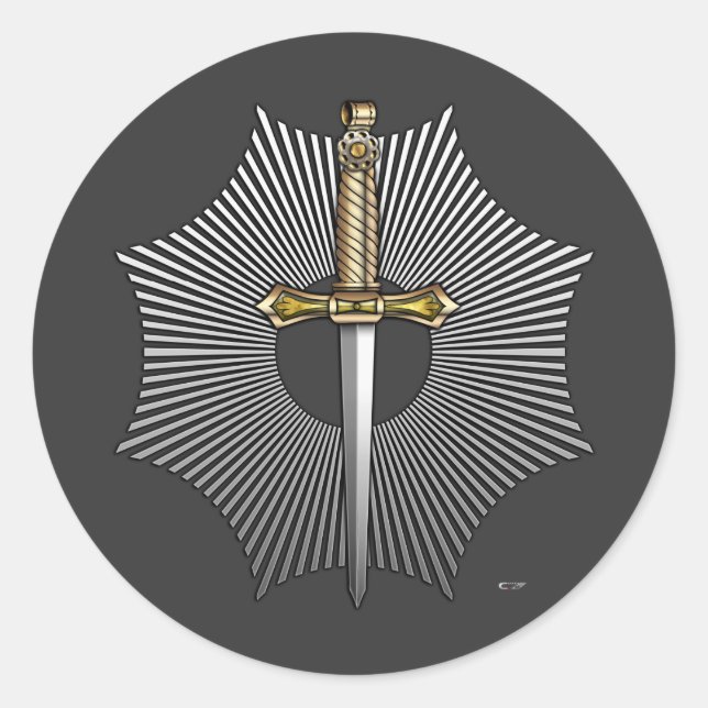 10th Degree: Master Elect Classic Round Sticker (Front)
