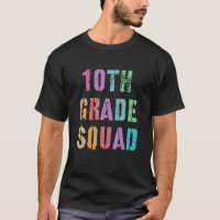 10Th GRADE SQUAD Teacher Kids Ready To Rock Graffi