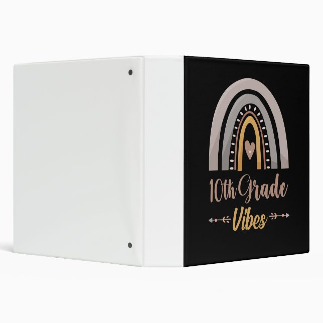 10th Grade Vibes Tenth Grade Back to School Binder (Background)