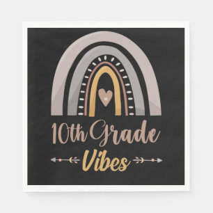 10th Grade Vibes Tenth Grade Back to School Napkin