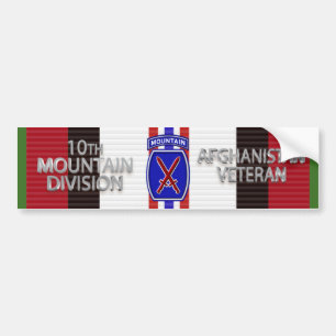 10th Mountain Division Afghanistan Veteran Bumper Sticker