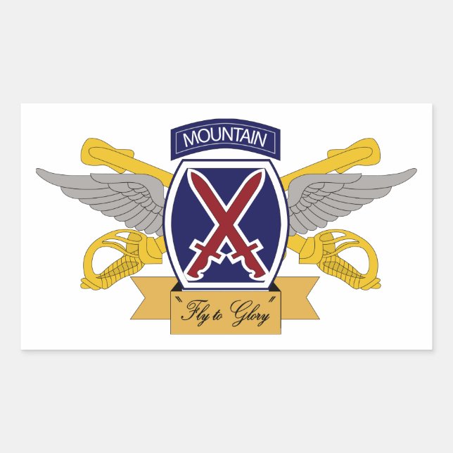10th Mountain Division Aviation (AVN) Sticker (Front)
