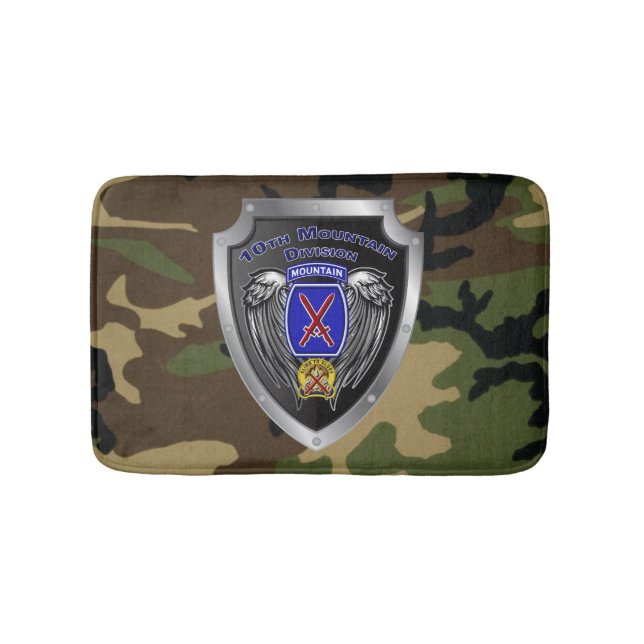 10th Mountain Division  Bath Mat (Front)
