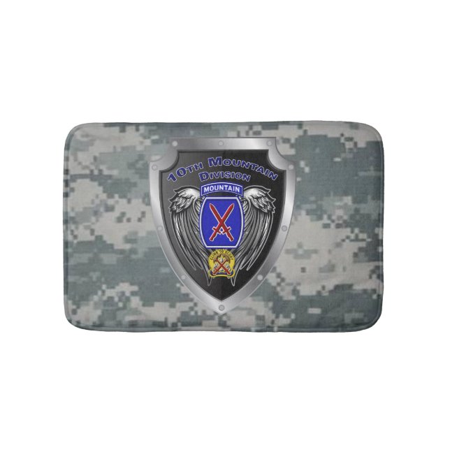 10th Mountain Division  Bath Mat (Front)