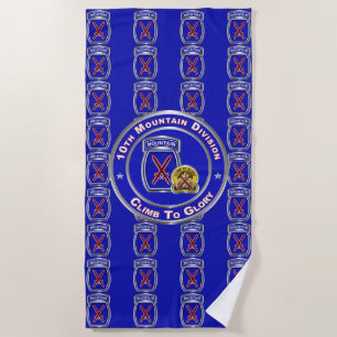 10th Mountain Division Beach Towel