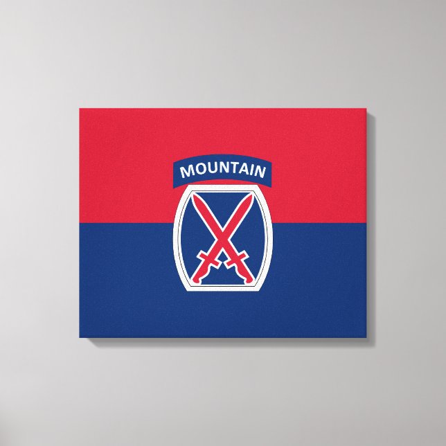 10th Mountain Division Canvas Print (Front)