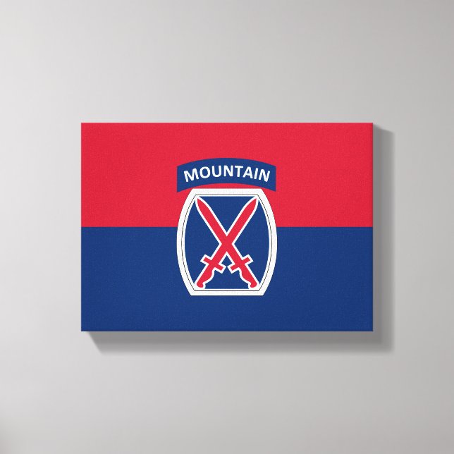 10th Mountain Division Canvas Print (Front)