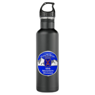 10th Mountain Division “Climb To Glory” 710 Ml Water Bottle