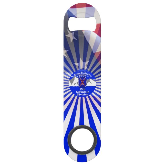 10th Mountain Division “Climb To Glory” Bar Key (Front)