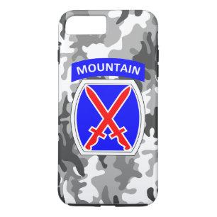 10th Mountain Division "Climb to Glory" Camo iPhone 8 Plus/7 Plus Case