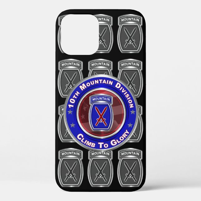 10th Mountain Division “Climb To Glory” Case-Mate iPhone Case (Back)