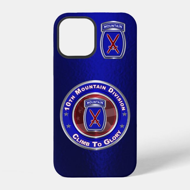 10th Mountain Division “Climb To Glory” Customized iPhone Case (Back)