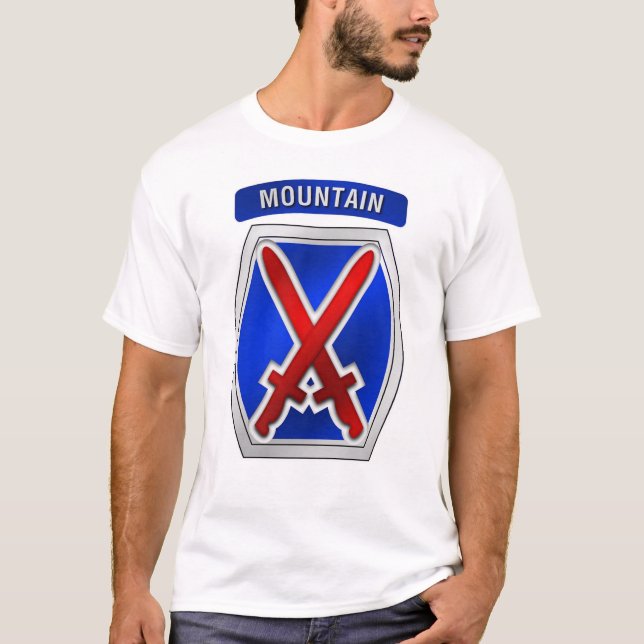 10th Mountain Division(front) T-Shirt (Front)