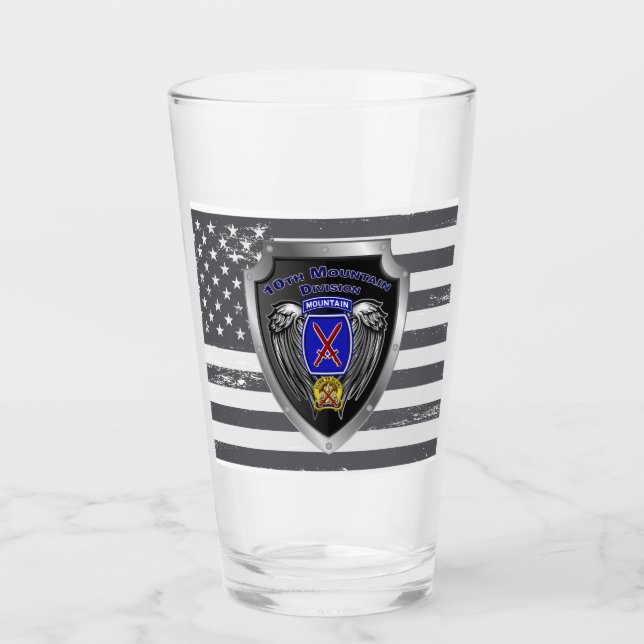 10th Mountain Division  Glass (Front)