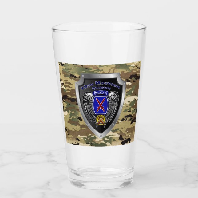 10th Mountain Division  Glass (Front)