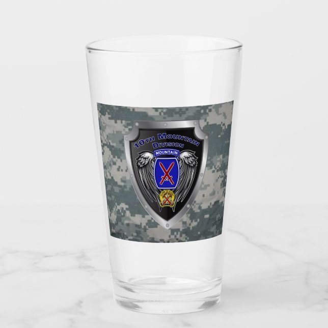 10th Mountain Division  Glass (Front)