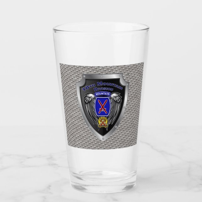 10th Mountain Division  Glass (Front)