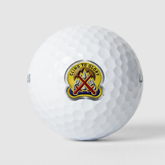 10th Mountain Division  Golf Balls (Front)