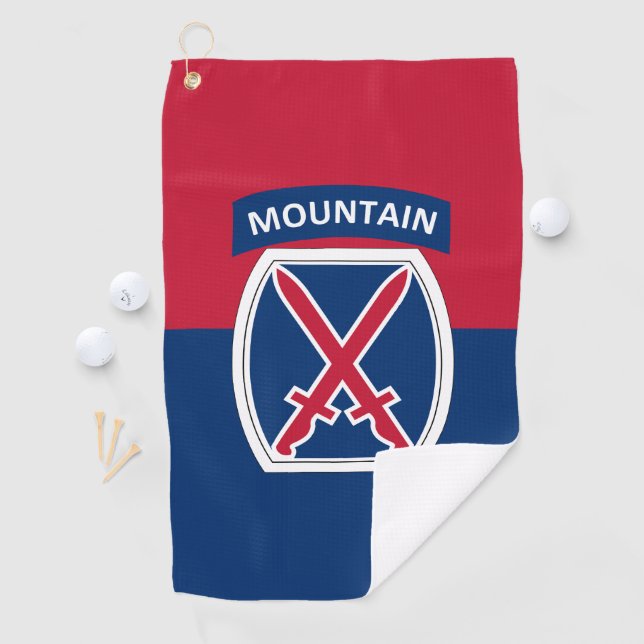 10th Mountain Division Golf Towel (InSitu)