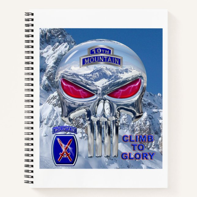 10th Mountain Division Hardcore Version Notebook (Front)