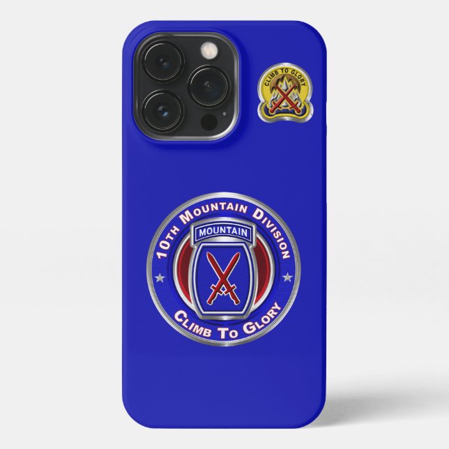 10th Mountain Division  iPhone Case (Back)