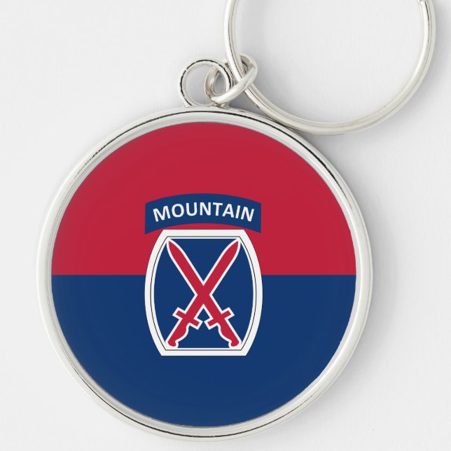 10th Mountain Division Keychain (Front)