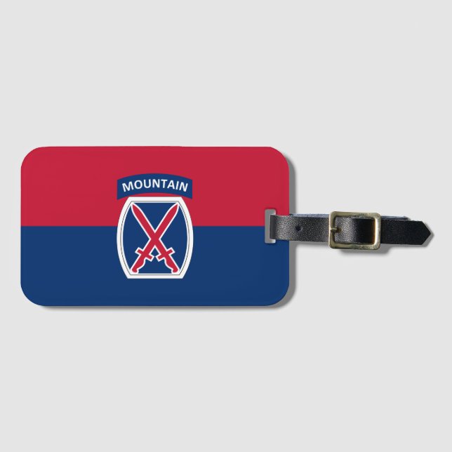 10th Mountain Division Luggage Tag (Front Horizontal)