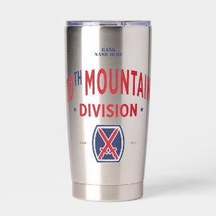 10th Mountain Division "Mountaineer" Insulated Tumbler