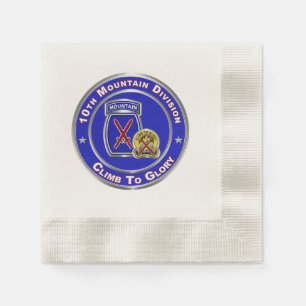 10th Mountain Division Napkin