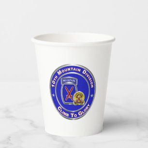 10th Mountain Division Paper Cups