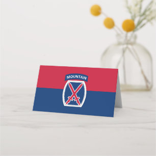 10th Mountain Division Place Card