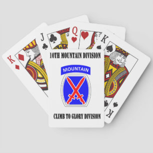 10th Mountain Division Playing Cards
