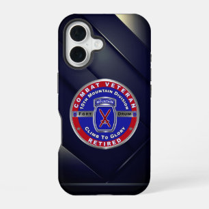 10th Mountain Division Retired Veteran iPhone 16 Case
