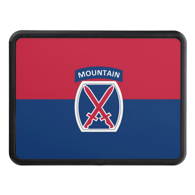 10th Mountain Division Trailer Hitch Cover (Front)