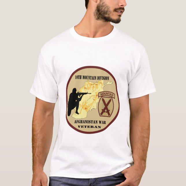"10th Mountain Division Veteran" Military Shirt (Front)