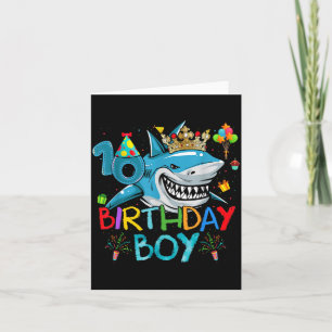 10th Ocean Theme Party 10 Years Old For Boys Card