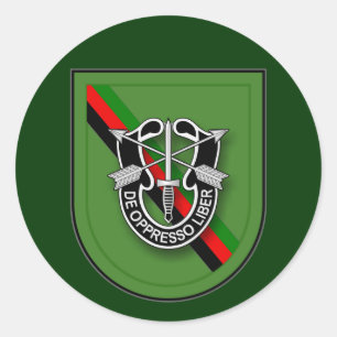 10th SFG(A) - Service in Afghanistan UA Classic Round Sticker