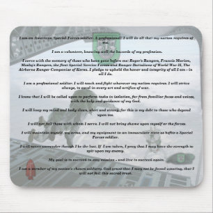 10th special forces creed fort carson veterans  Mo Mouse Pad