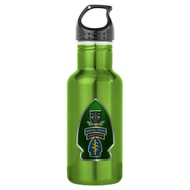 10th Special Forces Group Airborne  532 Ml Water Bottle (Front)