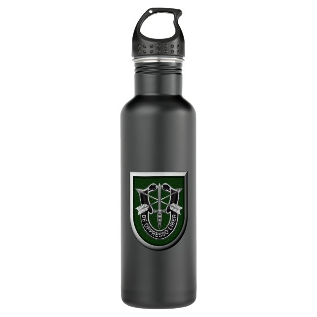10th Special Forces Group Airborne  710 Ml Water Bottle (Front)
