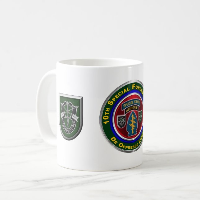 10th Special Forces Group (Airborne) Coffee Mug (Front Left)