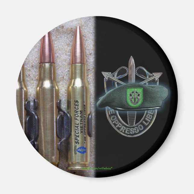 10th special forces group green berets sf sfg magnet (Front)