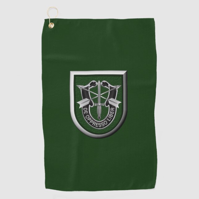 10th Special Forces Group Insignia Golf Towel (Front)