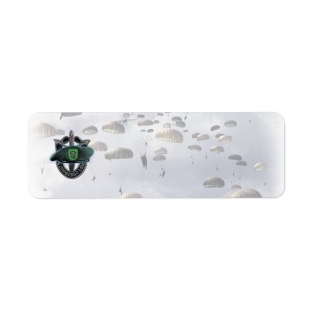 10th special forces group return address Label (Front)