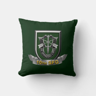 10th Special Forces Group Throw Pillow